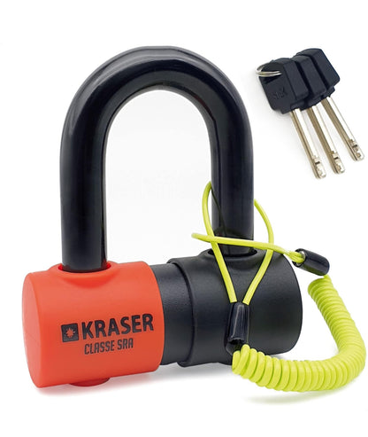 Candado Alta seguridad Irrompible Kraser mini Kr50 Motociclieta y Bicicleta