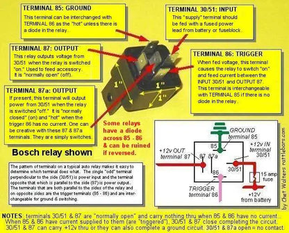 Relay de 5 Pines Para Cableado de Bocinas de Aire