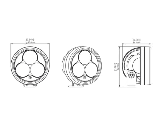 D3 Fog Led: Luz con tecnología DataDim™ unidad